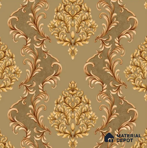WT0803 | 10 Meter x 21 Inch PVC Damask Look Wallpaper - 57 Sq. Ft. | Minimum 15% wastage during installation