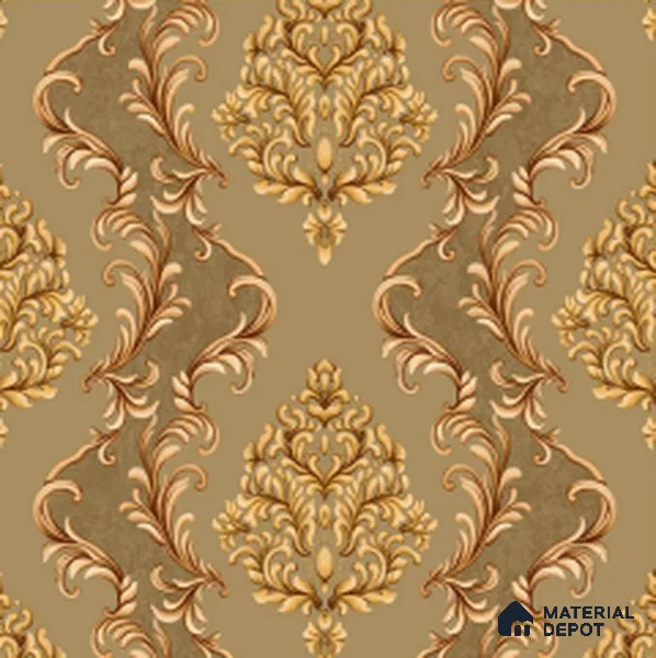 WT0803 | 10 Meter x 21 Inch PVC Damask Look Wallpaper - 57 Sq. Ft. | Minimum 15% wastage during installation