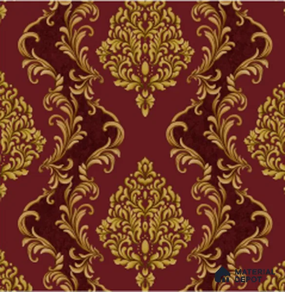 WT0804 | 10 Meter x 21 Inch PVC Damask Look Wallpaper - 57 Sq. Ft. | Minimum 15% wastage during installation