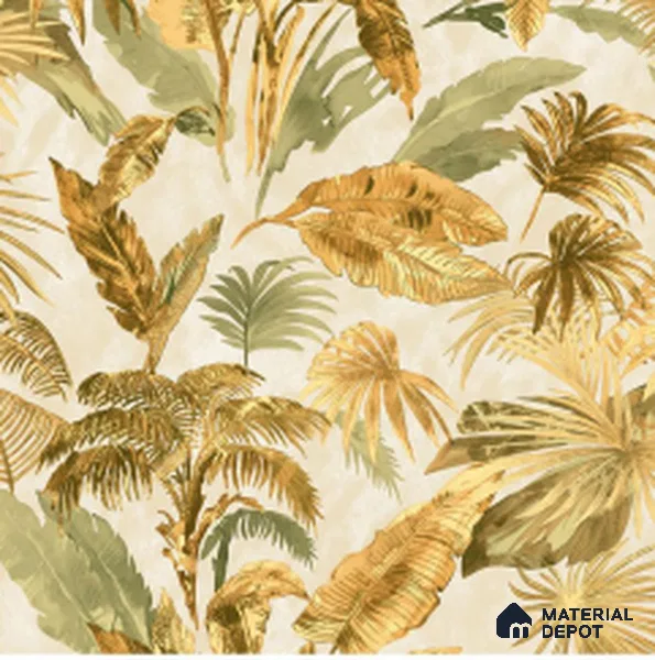 WT1602 | 10 Meter x 21 Inch PVC Tropical Look Wallpaper - 57 Sq. Ft. | Minimum 15% wastage during installation