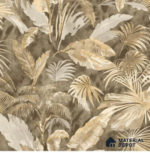 WT1601 | 10 Meter x 21 Inch PVC Tropical Look Wallpaper - 57 Sq. Ft. | Minimum 15% wastage during installation