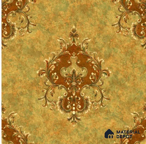 WT1703 | 10 Meter x 21 Inch PVC Damask Look Wallpaper - 57 Sq. Ft. | Minimum 15% wastage during installation