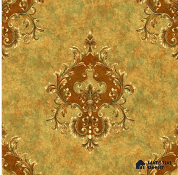WT1703 | 10 Meter x 21 Inch PVC Damask Look Wallpaper - 57 Sq. Ft. | Minimum 15% wastage during installation