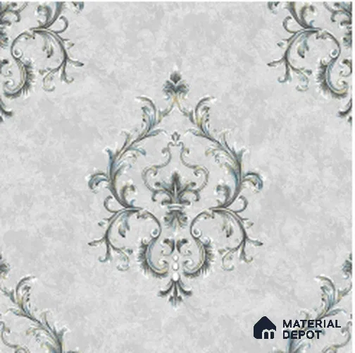 WT1705 | 10 Meter x 21 Inch PVC Damask Look Wallpaper - 57 Sq. Ft. | Minimum 15% wastage during installation