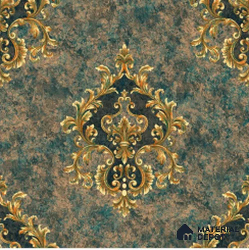WT1702 | 10 Meter x 21 Inch PVC Damask Look Wallpaper - 57 Sq. Ft. | Minimum 15% wastage during installation