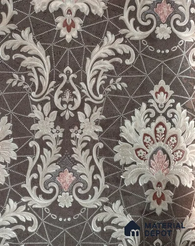 RD2505 | 5 Meter x 42 Inch PVC Damask Look Wallpaper - 57 Sq. Ft. | Minimum 15% wastage during installation