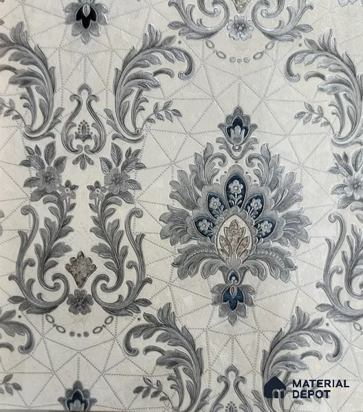RD2506 | 5 Meter x 42 Inch PVC Damask Look Wallpaper - 57 Sq. Ft. | Minimum 15% wastage during installation