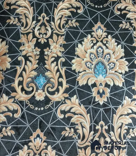RD2501 | 5 Meter x 42 Inch PVC Damask Look Wallpaper - 57 Sq. Ft. | Minimum 15% wastage during installation