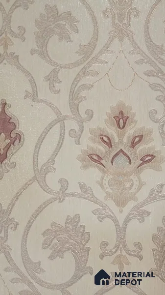 RD2517 | 5 Meter x 42 Inch PVC Florals Look Wallpaper - 57 Sq. Ft. | Minimum 15% wastage during installation