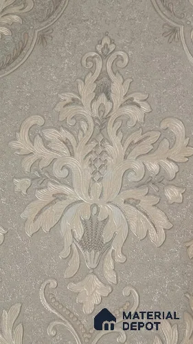 RD2525 | 5 Meter x 42 Inch PVC Damask Look Wallpaper - 57 Sq. Ft. | Minimum 15% wastage during installation