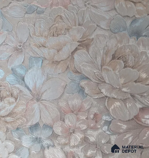 RD2550 | 5 Meter x 42 Inch PVC Florals Look Wallpaper - 57 Sq. Ft. | Minimum 15% wastage during installation