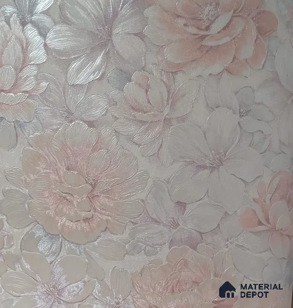 RD2551 | 5 Meter x 42 Inch PVC Florals Look Wallpaper - 57 Sq. Ft. | Minimum 15% wastage during installation