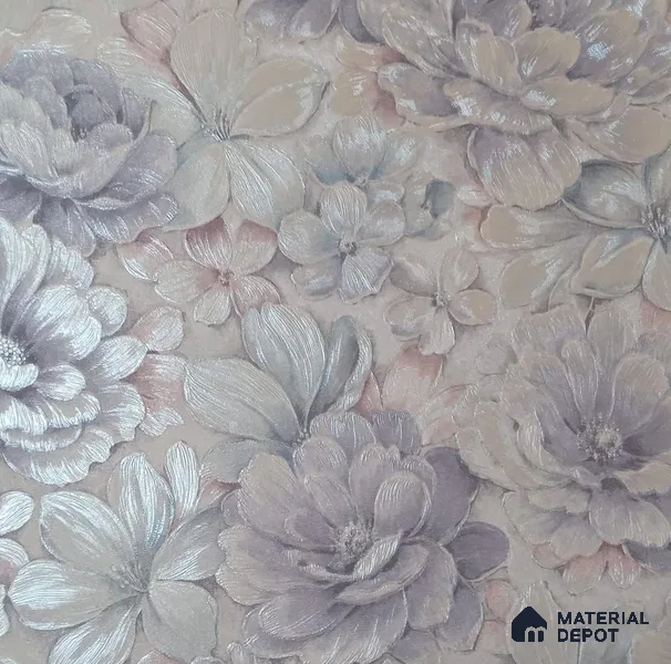 RD2552 | 5 Meter x 42 Inch PVC Florals Look Wallpaper - 57 Sq. Ft. | Minimum 15% wastage during installation