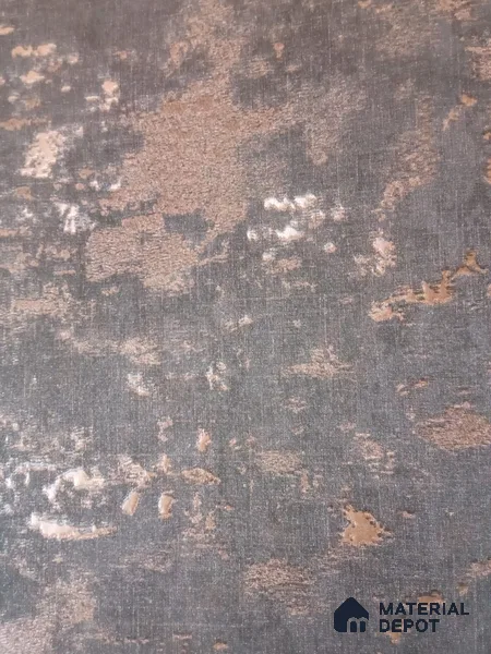 RD2556 | Charcoal Metallic Patina PVC Textured Wallpaper - 5 Meter x 42 Inch, 57 Sq. Ft. (Min. 15% Wastage)