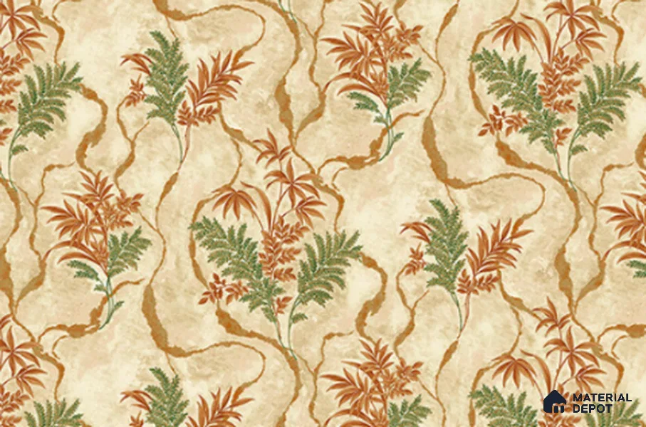 23847 | 10 Meter x 21 Inches Florals Look Wallpaper - 57.41 Sq. Ft. | Minimum 15% wastage during installation