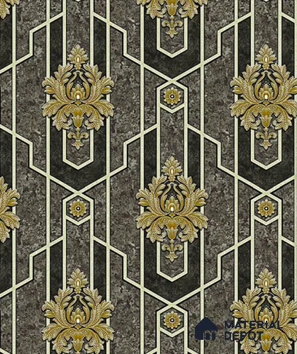 V-527 | 5 Meter x 42 Inch PVC Damask Look Wallpaper - 57 Sq. Ft.
