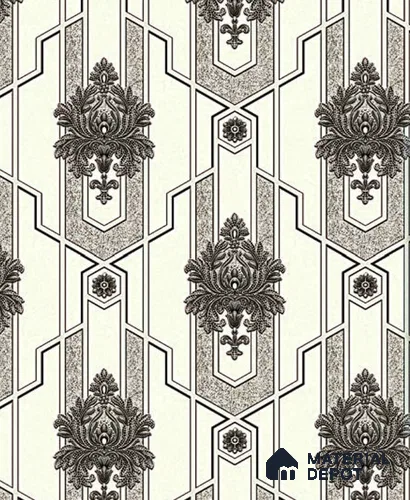 V-530 | 5 Meter x 42 Inch PVC Damask Look Wallpaper - 57 Sq. Ft.