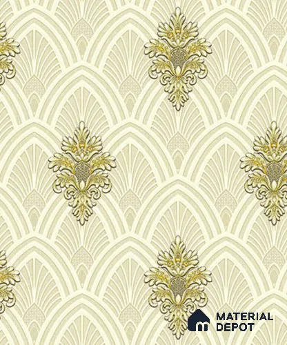 V-536 | 5 Meter x 42 Inch PVC Damask Look Wallpaper - 57 Sq. Ft.