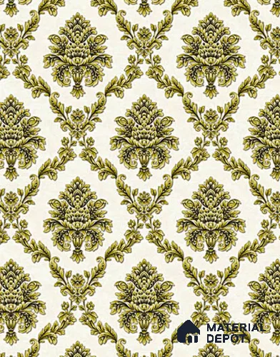 V-551 | 5 Meter x 42 Inch PVC Damask Look Wallpaper - 57 Sq. Ft.