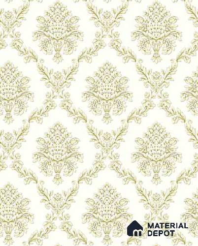 V-553 | 5 Meter x 42 Inch PVC Damask Look Wallpaper - 57 Sq. Ft.