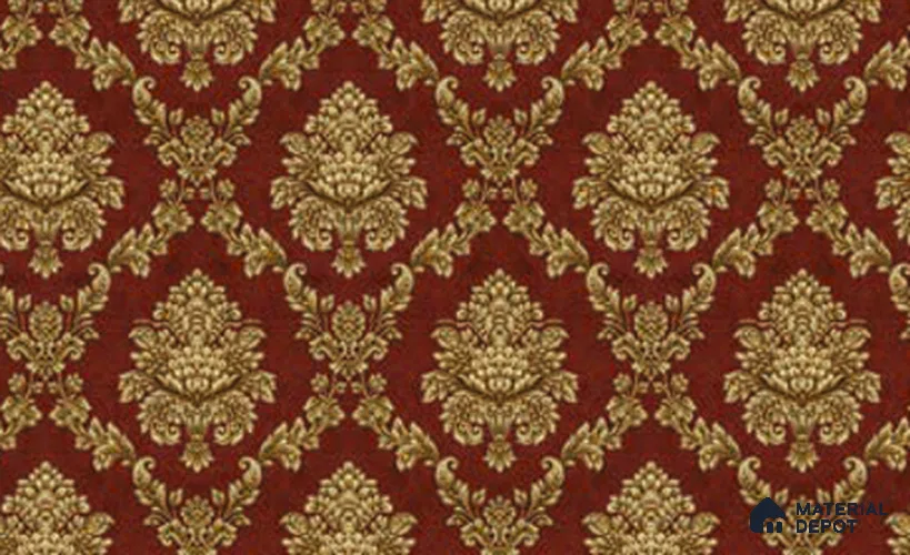 V-548 | 5 Meter x 42 Inch PVC Damask Look Wallpaper - 57 Sq. Ft.