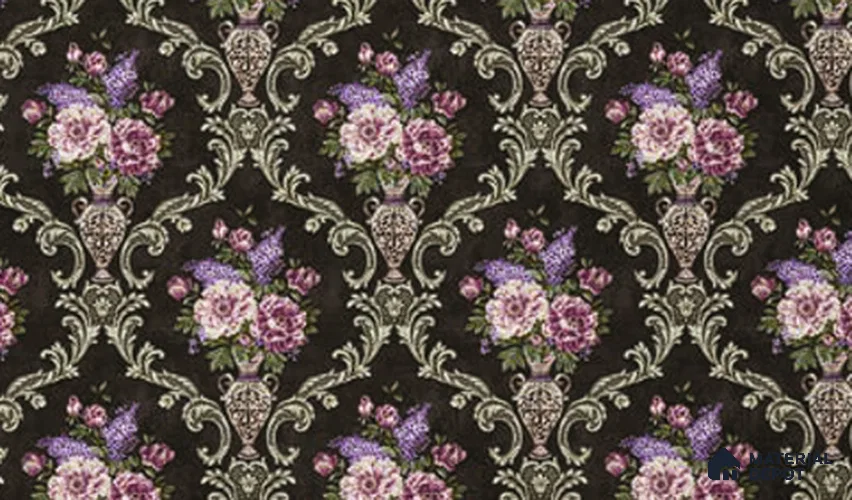 V-554 | 5 Meter x 42 Inch PVC Florals Look Wallpaper - 57 Sq. Ft.