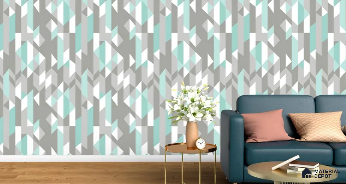 VECT-13 | 10 Meter x 21 Inch Non Woven Stripes Look Wallpaper - 57 Sq. Ft. | Minimum 15% wastage during installation