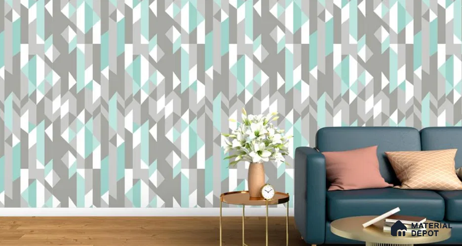 VECT-13 | 10 Meter x 21 Inch Non Woven Stripes Look Wallpaper - 57 Sq. Ft. | Minimum 15% wastage during installation