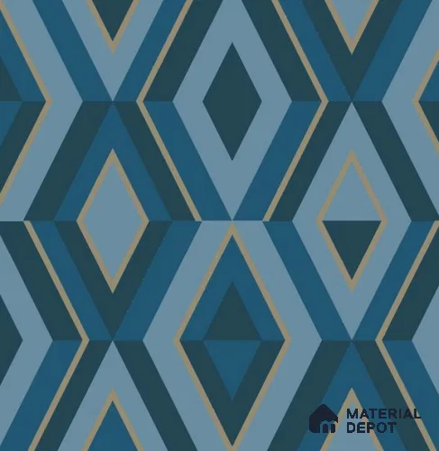 VECT-28 | 10 Meter x 21 Inch Non Woven Geometric Look Wallpaper - 57 Sq. Ft. | Minimum 15% wastage during installation