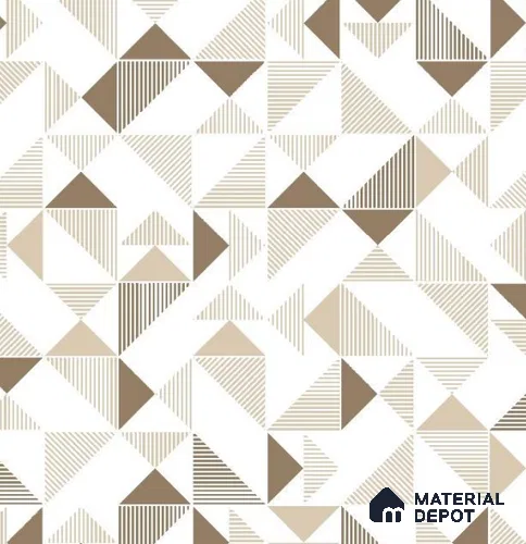 VECT-37 | 10 Meter x 21 Inch Non Woven Geometric Look Wallpaper - 57 Sq. Ft. | Minimum 15% wastage during installation