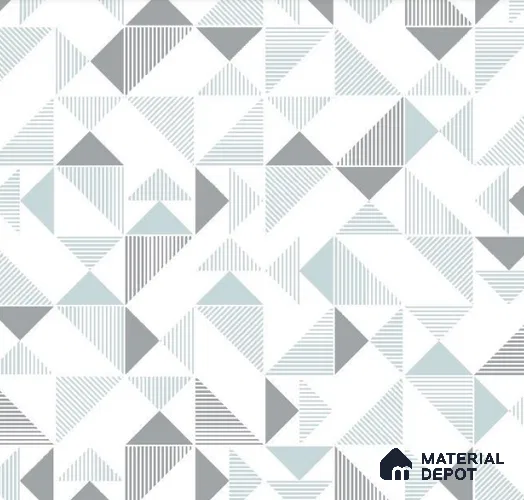 VECT-49 | 10 Meter x 21 Inch Non Woven Geometric Look Wallpaper - 57 Sq. Ft. | Minimum 15% wastage during installation