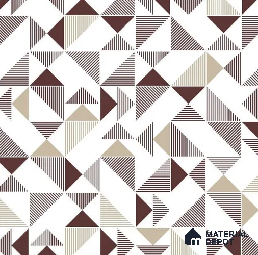 VECT-32 | 10 Meter x 21 Inch Non Woven Geometric Look Wallpaper - 57 Sq. Ft. | Minimum 15% wastage during installation