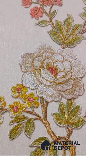 65437-1 | 5 Meter x 42 Inch PVC Florals Look Wallpaper - 57 Sq. Ft. | Minimum 15% wastage during installation