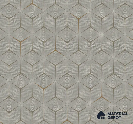 202206-4 | 5 Meter x 42 Inch PVC Geometric Look Wallpaper - 57 Sq. Ft. | Minimum 15% wastage during installation