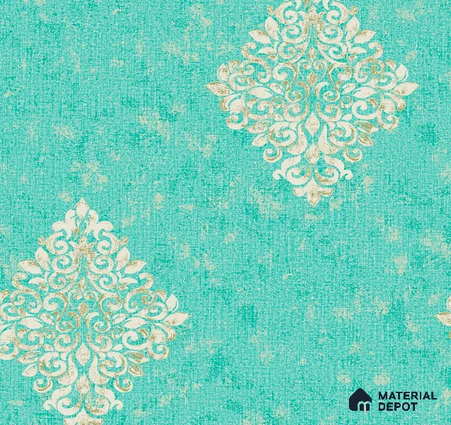 AMSM22545 | 10 Meter x 21 Inches Damask Look Wallpaper - 57.41 Sq. Ft. | Minimum 15% wastage during installation