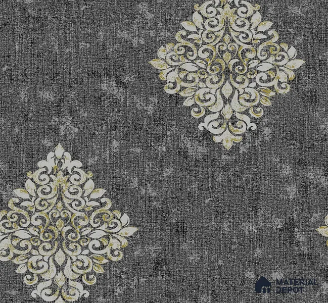 AMSM22546 | 10 Meter x 21 Inches Damask Look Wallpaper - 57.41 Sq. Ft. | Minimum 15% wastage during installation