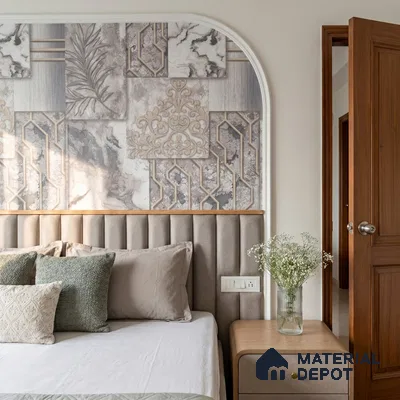 WK100-02 | 10 Meter x 21 Inches Patterned Look Wallpaper - 57.41 Sq. Ft. | Minimum 15% wastage during installation