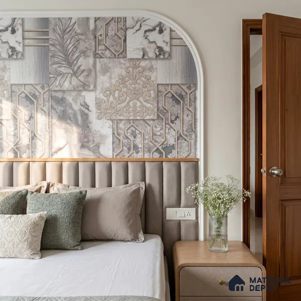 WK100-02 | 10 Meter x 21 Inches Patterned Look Wallpaper - 57.41 Sq. Ft. | Minimum 15% wastage during installation