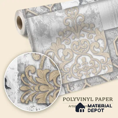 WK100-02 | 10 Meter x 21 Inches Patterned Look Wallpaper - 57.41 Sq. Ft. | Minimum 15% wastage during installation