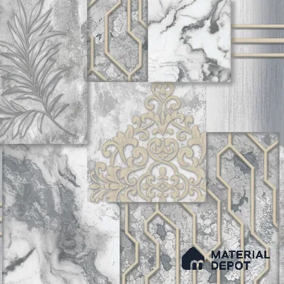WK100-02 | 10 Meter x 21 Inches Patterned Look Wallpaper - 57.41 Sq. Ft. | Minimum 15% wastage during installation