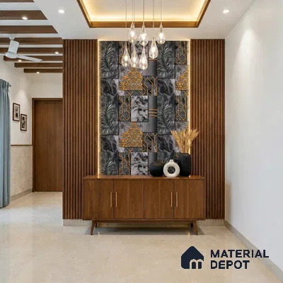 WK100-03 | 10 Meter x 21 Inches Patterned Look Wallpaper - 57.41 Sq. Ft. | Minimum 15% wastage during installation