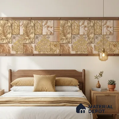 WK100-04 | 10 Meter x 21 Inches Patterned Look Wallpaper - 57.41 Sq. Ft. | Minimum 15% wastage during installation