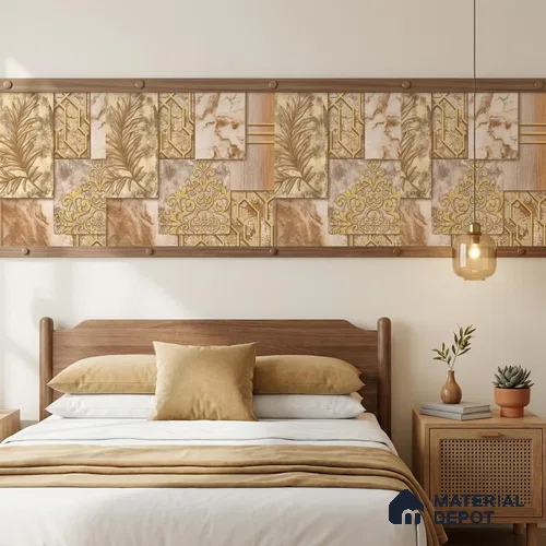 WK100-04 | 10 Meter x 21 Inches Patterned Look Wallpaper - 57.41 Sq. Ft. | Minimum 15% wastage during installation