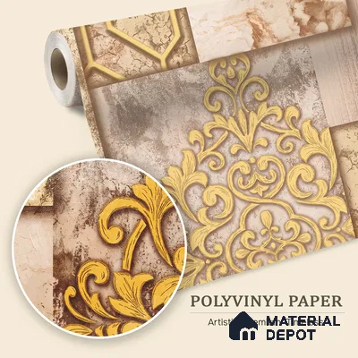 WK100-04 | 10 Meter x 21 Inches Patterned Look Wallpaper - 57.41 Sq. Ft. | Minimum 15% wastage during installation