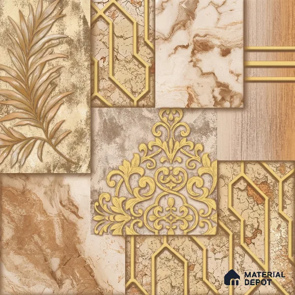WK100-04 | 10 Meter x 21 Inches Patterned Look Wallpaper - 57.41 Sq. Ft. | Minimum 15% wastage during installation