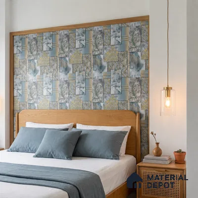 WK100-01 | 10 Meter x 21 Inches Patterned Look Wallpaper - 57.41 Sq. Ft. | Minimum 15% wastage during installation