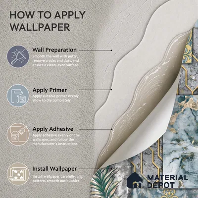 WK100-01 | 10 Meter x 21 Inches Patterned Look Wallpaper - 57.41 Sq. Ft. | Minimum 15% wastage during installation