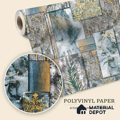 WK100-01 | 10 Meter x 21 Inches Patterned Look Wallpaper - 57.41 Sq. Ft. | Minimum 15% wastage during installation