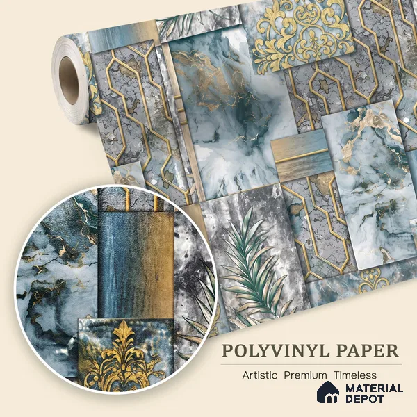 WK100-01 | 10 Meter x 21 Inches Patterned Look Wallpaper - 57.41 Sq. Ft. | Minimum 15% wastage during installation