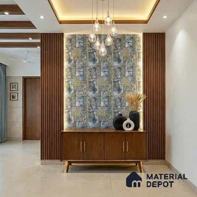 WK100-01 | 10 Meter x 21 Inches Patterned Look Wallpaper - 57.41 Sq. Ft. | Minimum 15% wastage during installation